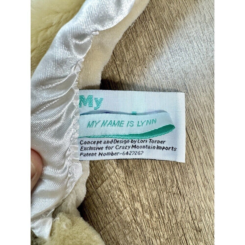 14" Lori Turner My Banky Lynn Kitty Cat Baby Lovey Plush Blanket Satin Trim Tan - Picture 10 of 12